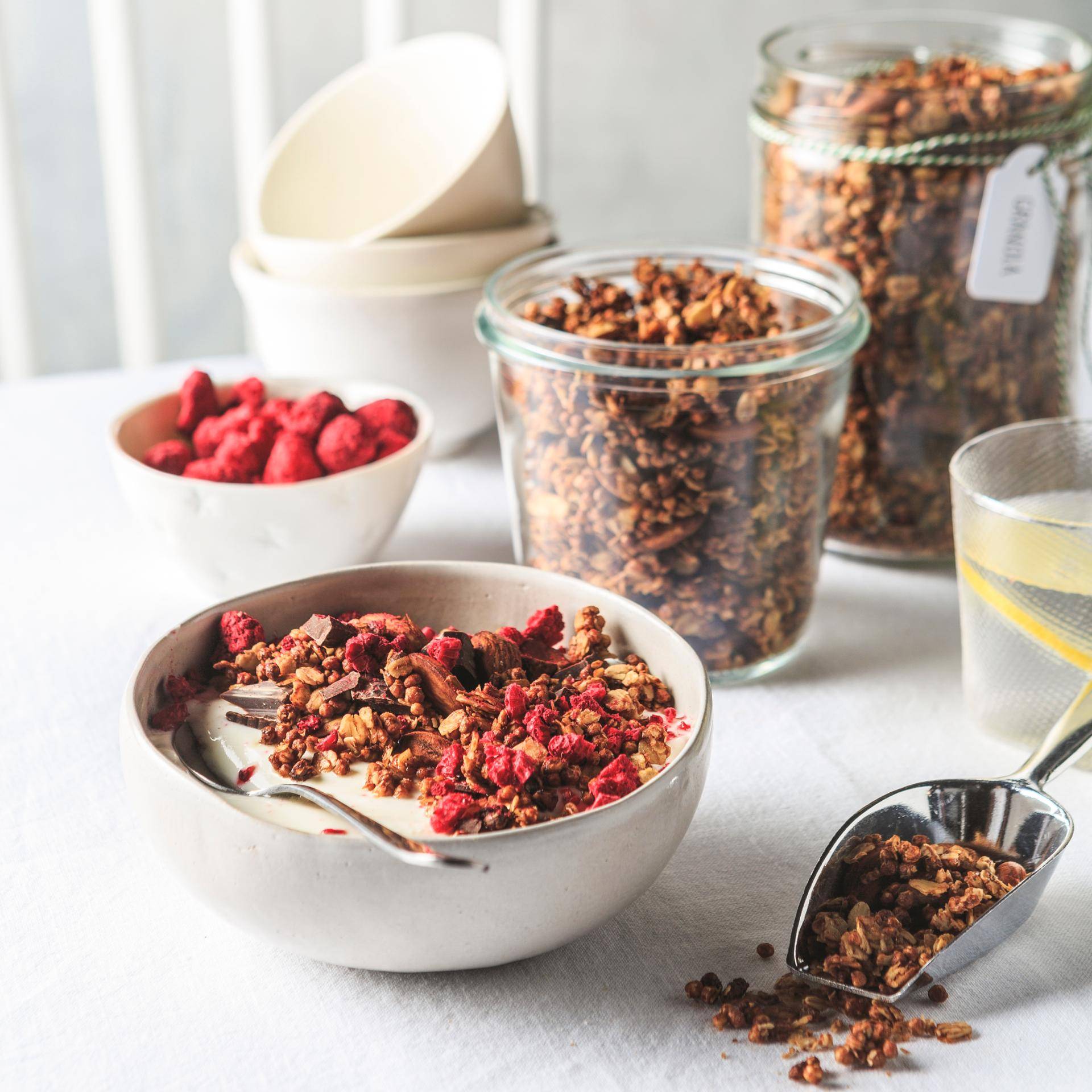 Granola con chocolate negro - Receta Companion | Moulinex