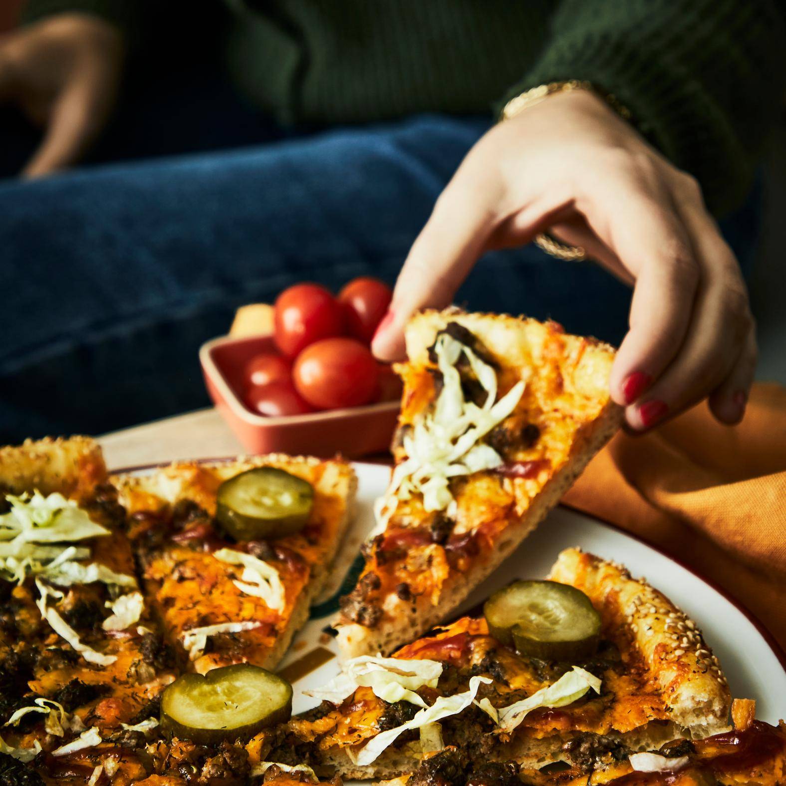 Pizza Cheeseburger - Receta Easy Fry XL Surface | Moulinex