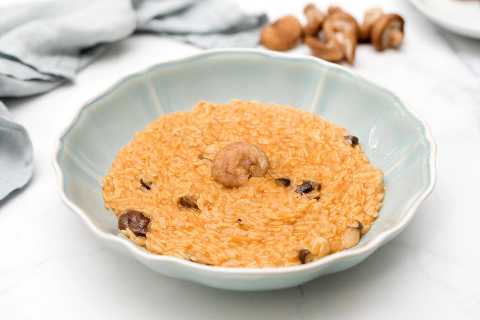 Falso risotto de pasta con tomate y parmesano - Receta Companion | Moulinex