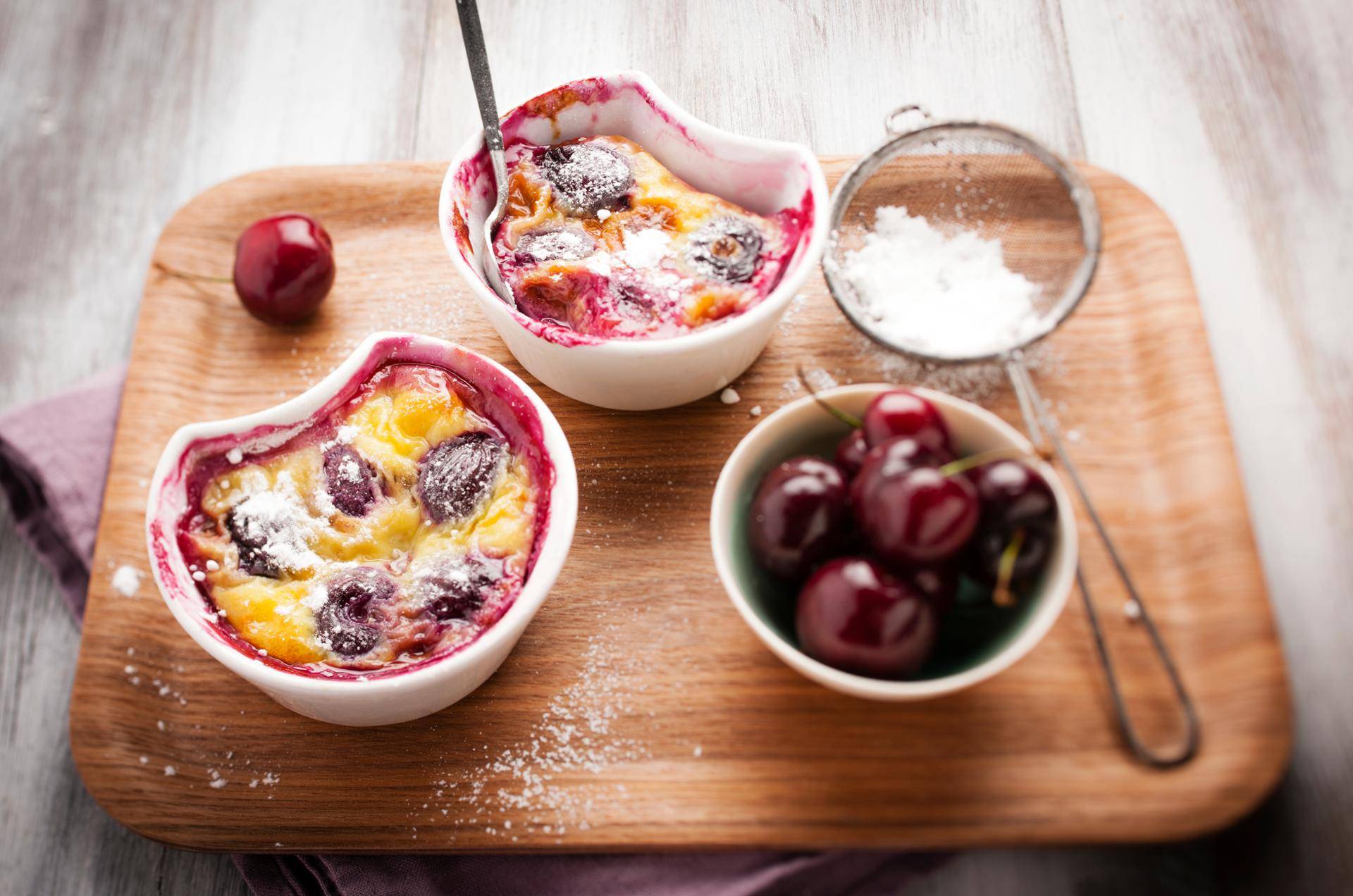 Clafoutis de cerezas - Receta Cookeo | Moulinex