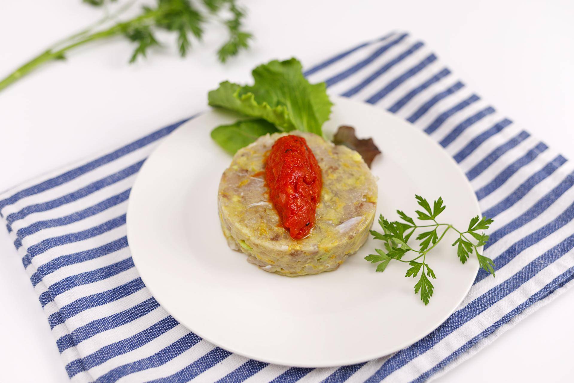 Tartar de corvina con granizado de pimiento de piquillo - Receta Click&Cook | Moulinex