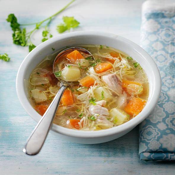 Sopa de pollo con fideos - Receta Click&Cook | Moulinex