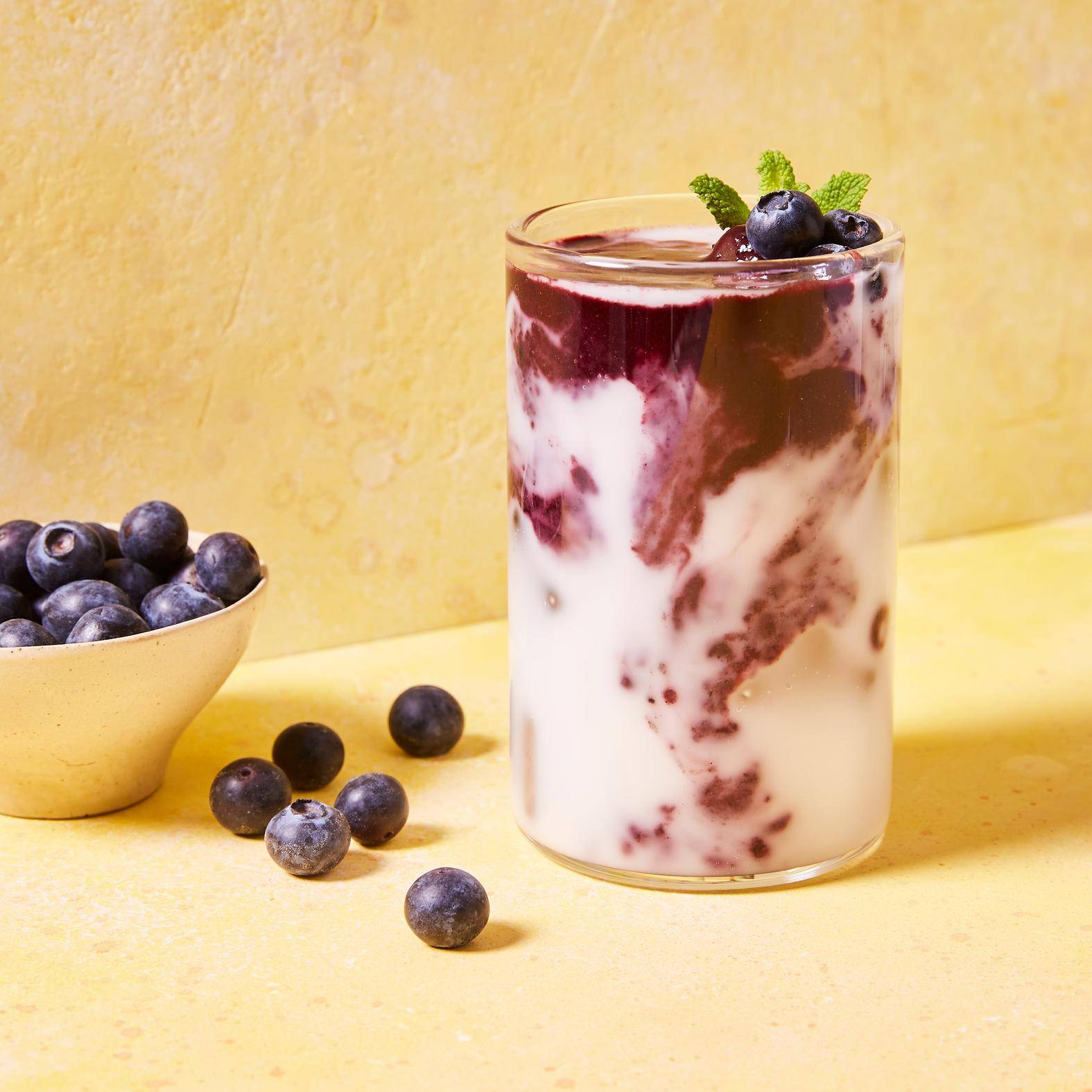 Blue latte con hielo - Receta Perfectmix + | Moulinex