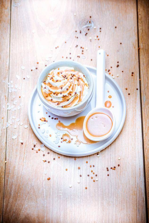 Coulis de caramelo, azúcar de coco y flor de sal - Receta Perfectmix Cook | Moulinex