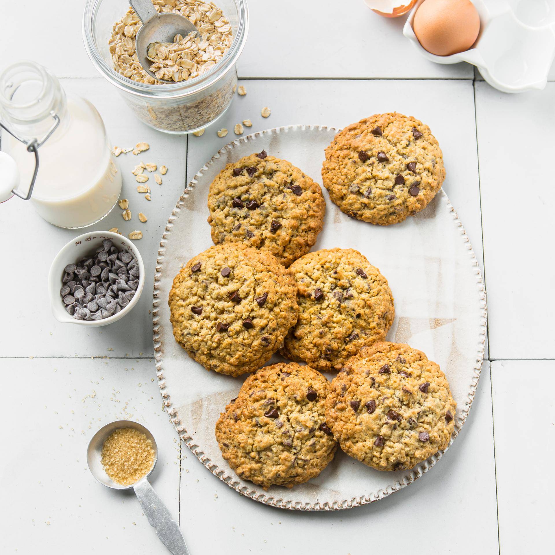 Galletas de avena con pepitas de chocolate - Receta Companion | Moulinex