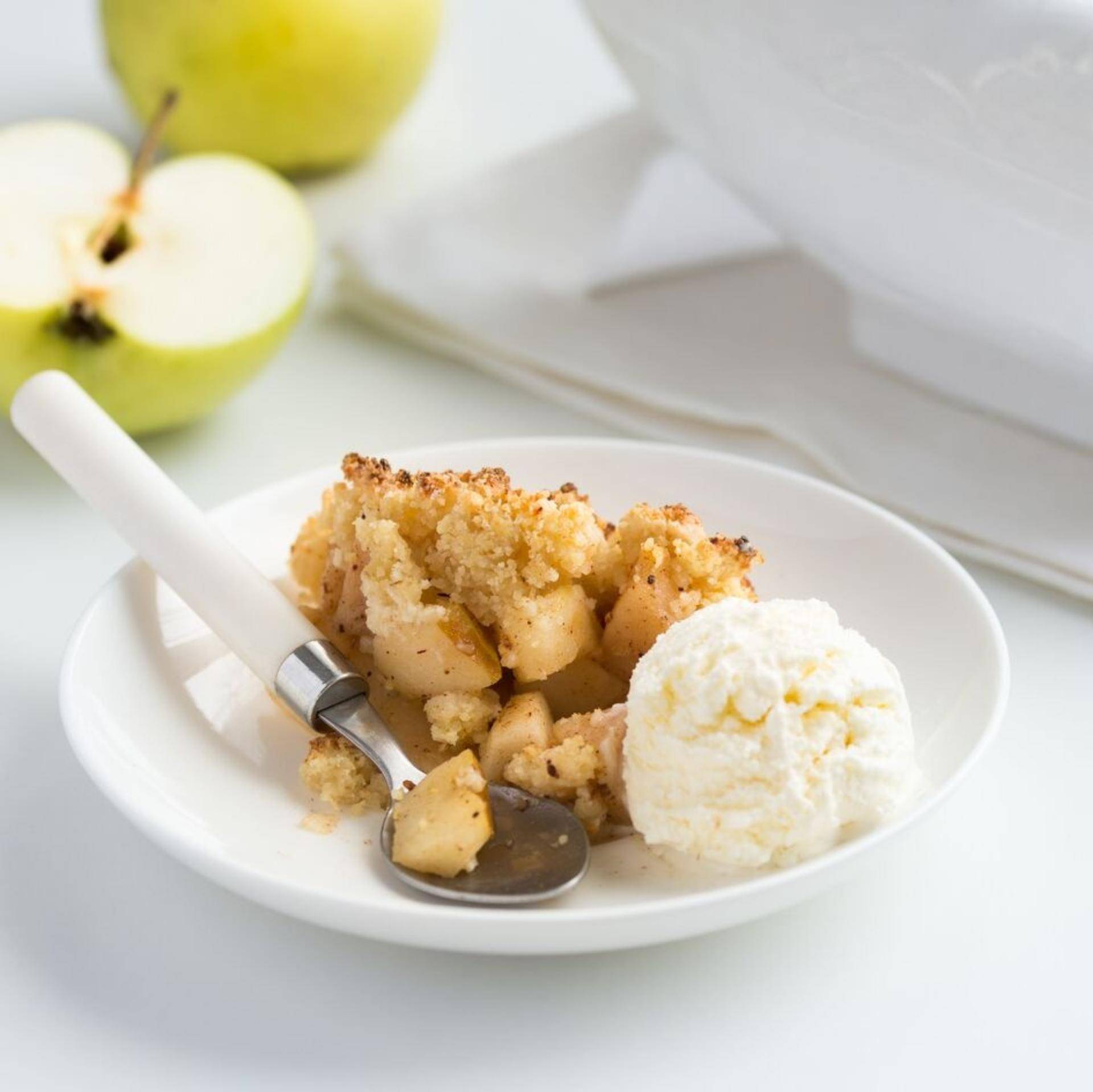 Crumble con Manzanas Suaves - Receta Companion Connect | Moulinex