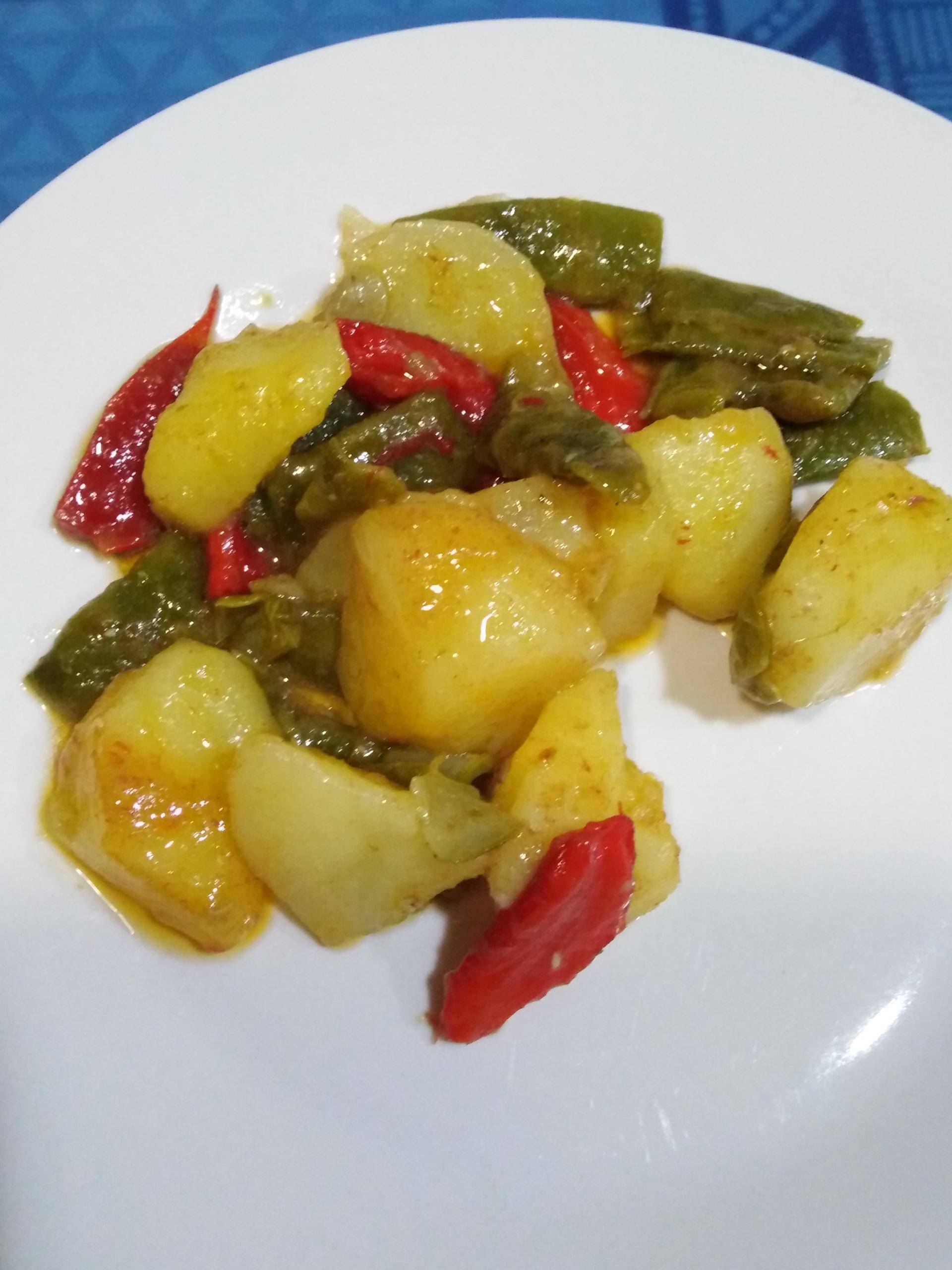 Judias verdes guisadas con patata y pimiento - Receta Companion Connect XL | Moulinex