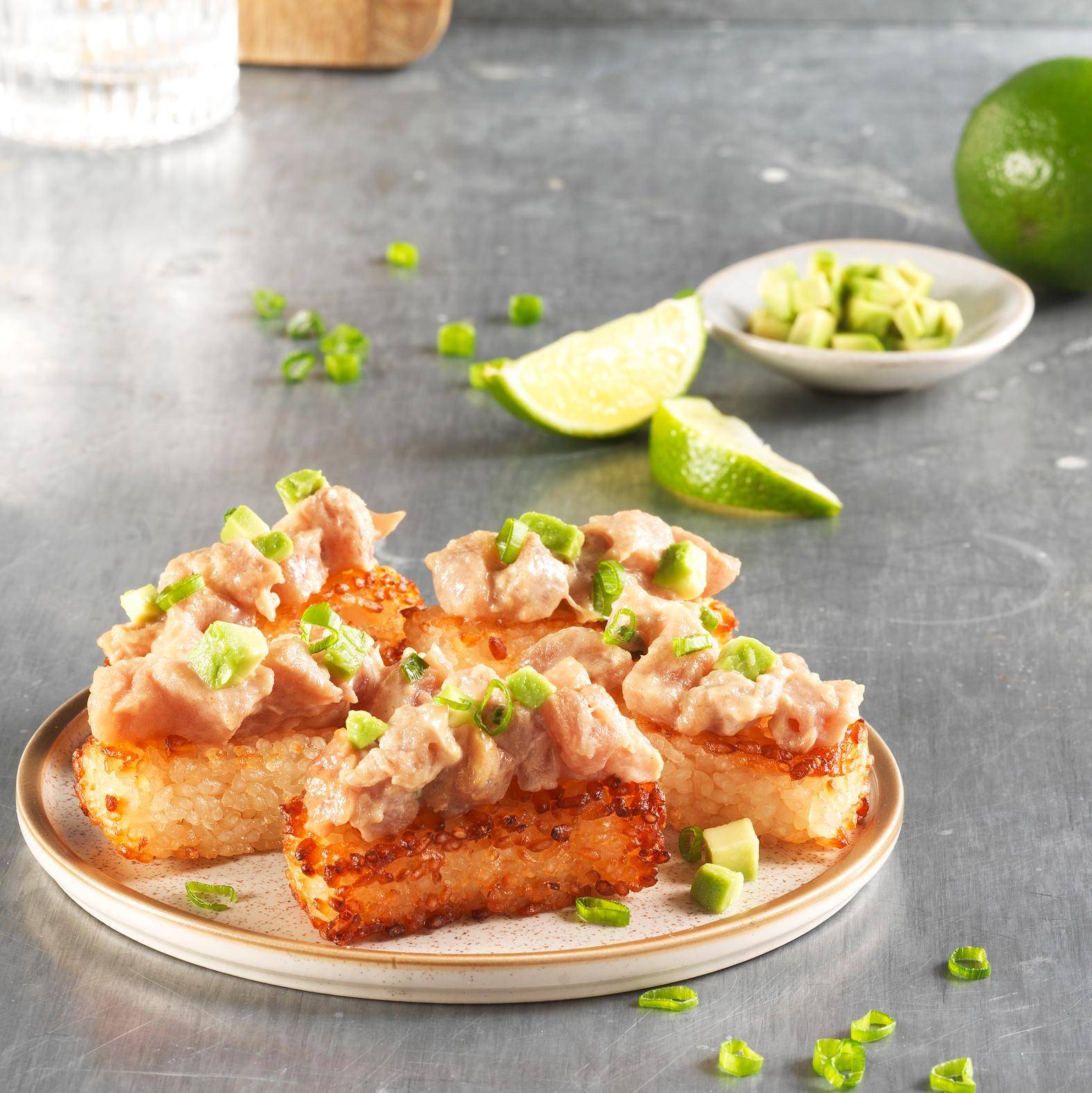 Arroz crujiente y bocaditos de atún picante - Receta EASY FRY & GRILL 2 in 1 DIGITAL | Moulinex