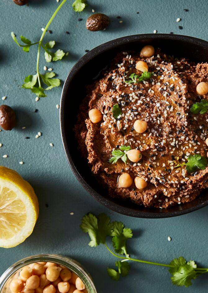 Humus negro con aceitunas y sésamo negro - Receta Perfectmix + | Moulinex