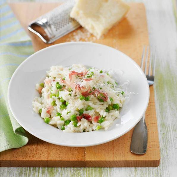 Risotto de jamón y guisantes - Receta Click&Cook | Moulinex