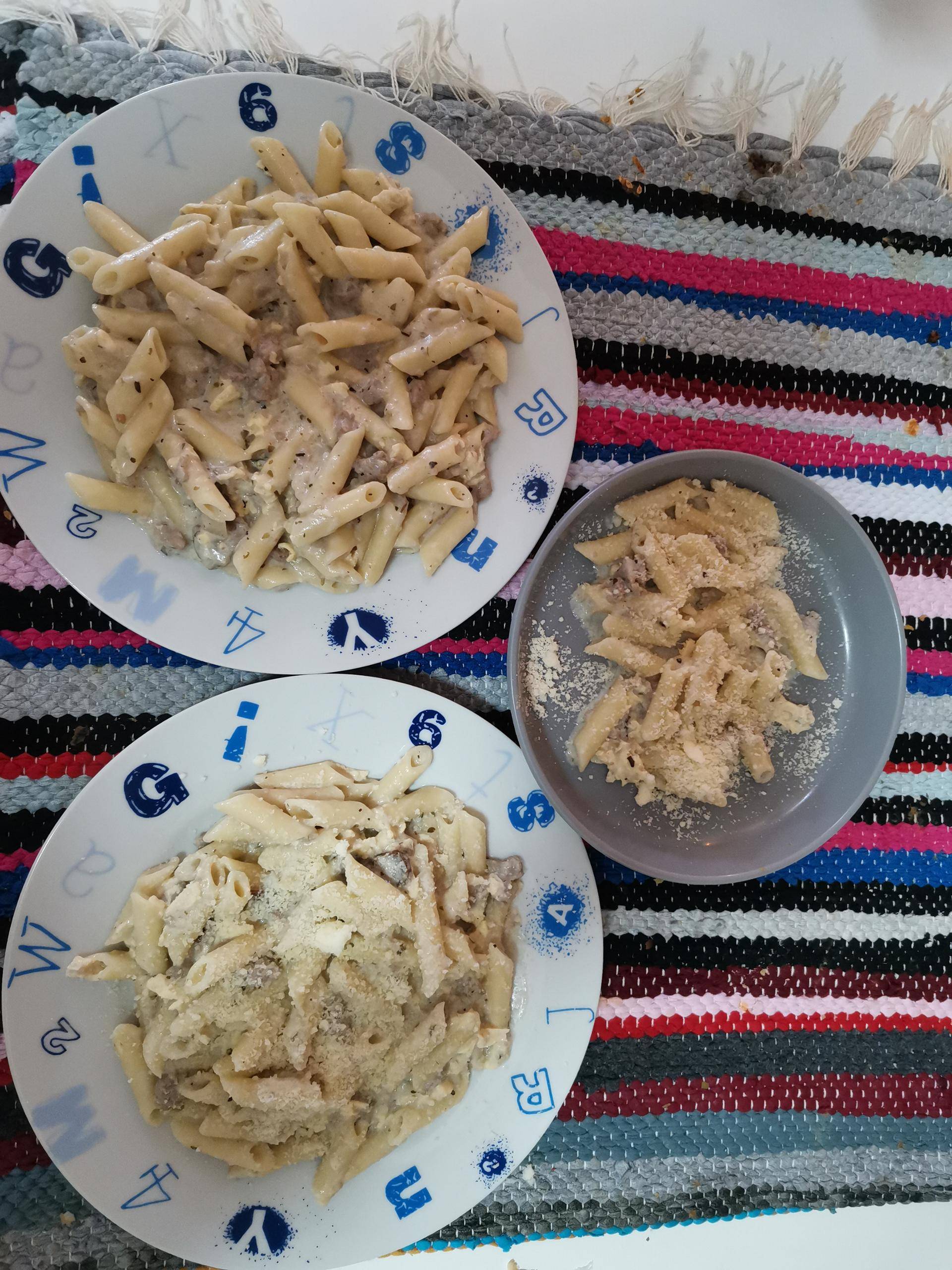 Macarrones carbonara con carne - Receta Companion Connect XL | Moulinex
