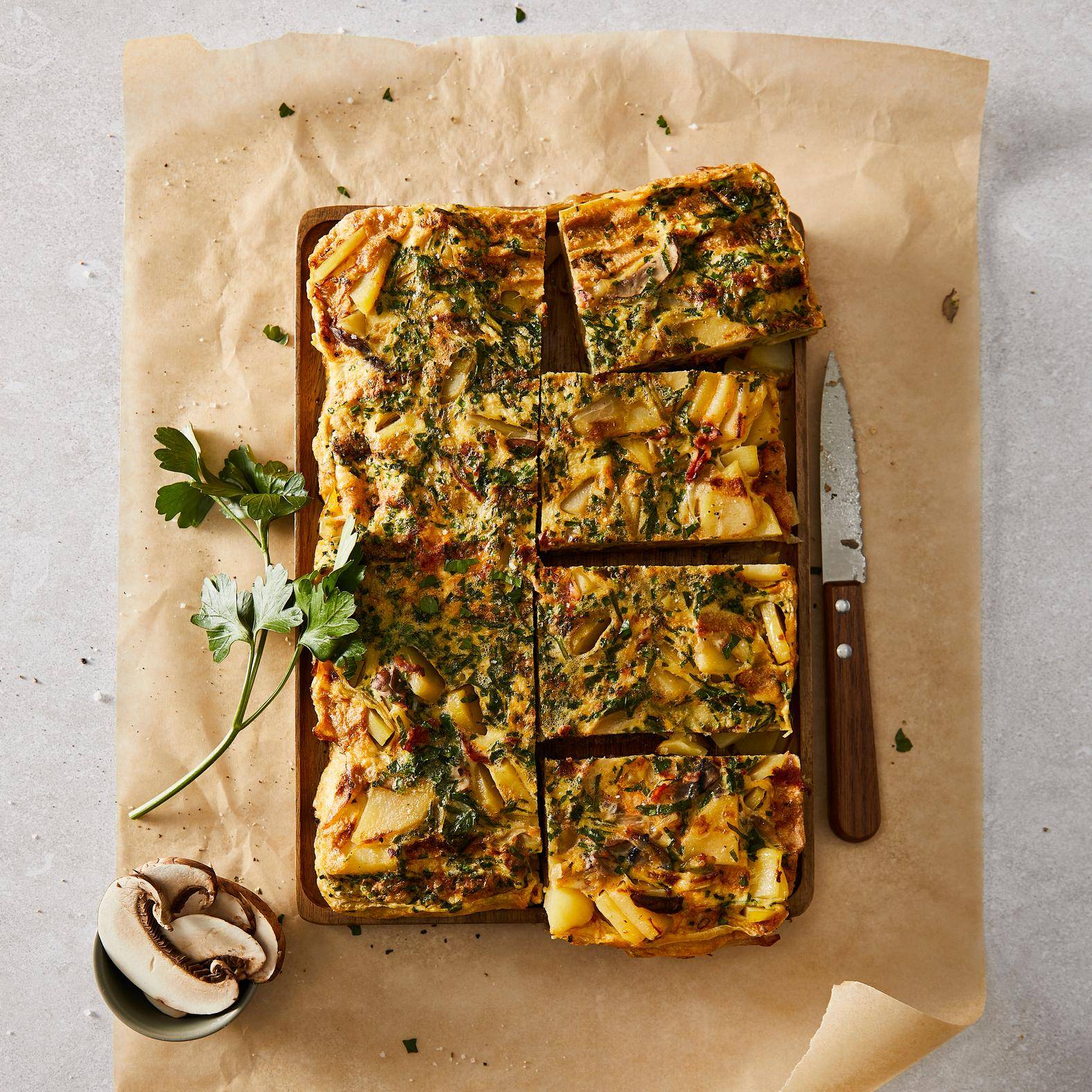 Tortilla española con patatas y chorizo - Receta OptiGrill 2in1 | Moulinex
