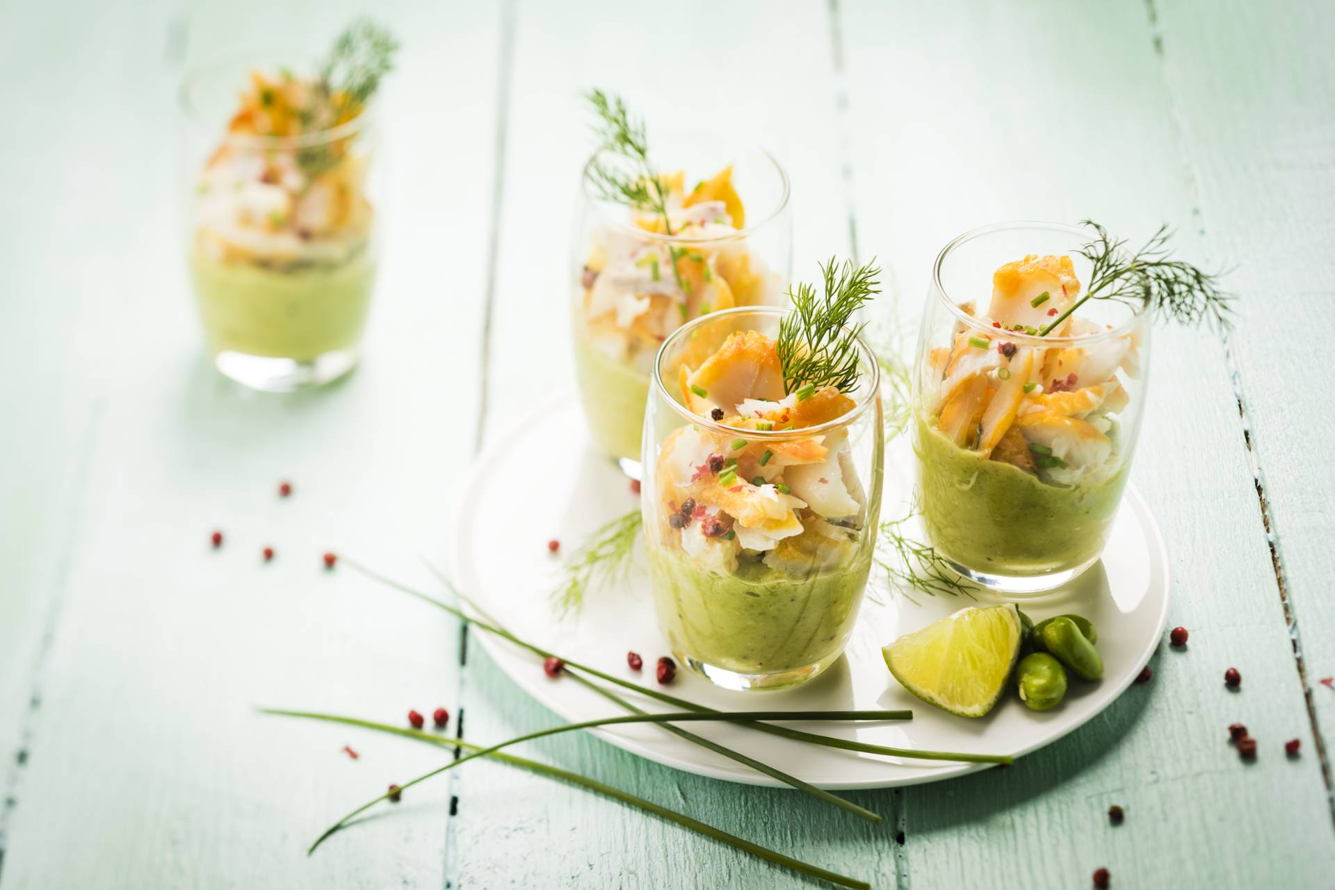 Vasos eglefino y habas - Receta Cookeo | Moulinex