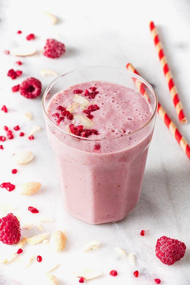 Batido de frambuesa y almendra - Receta Perfectmix + | Moulinex