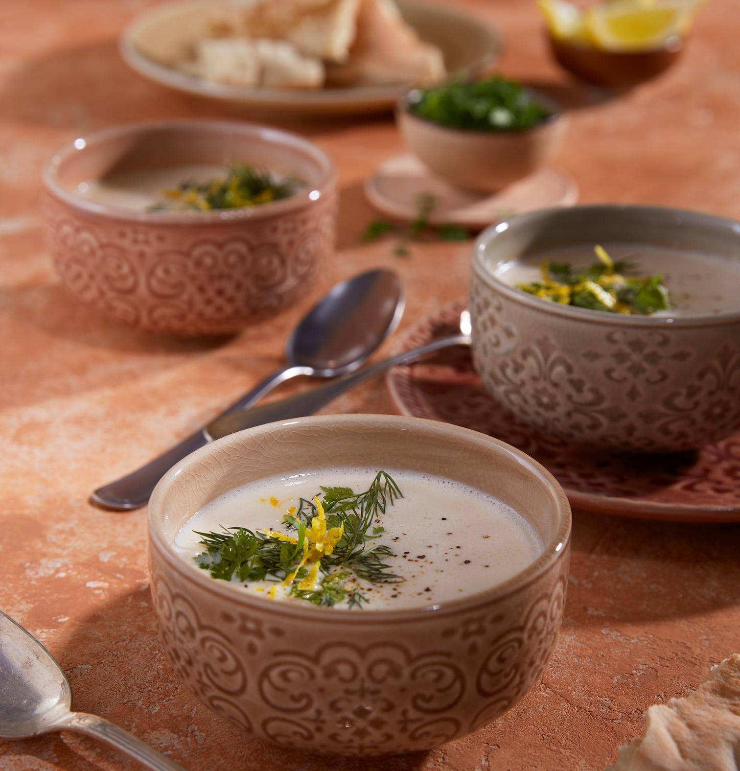 Sopa de alubias blancas y yogur - Receta Perfectmix + | Moulinex