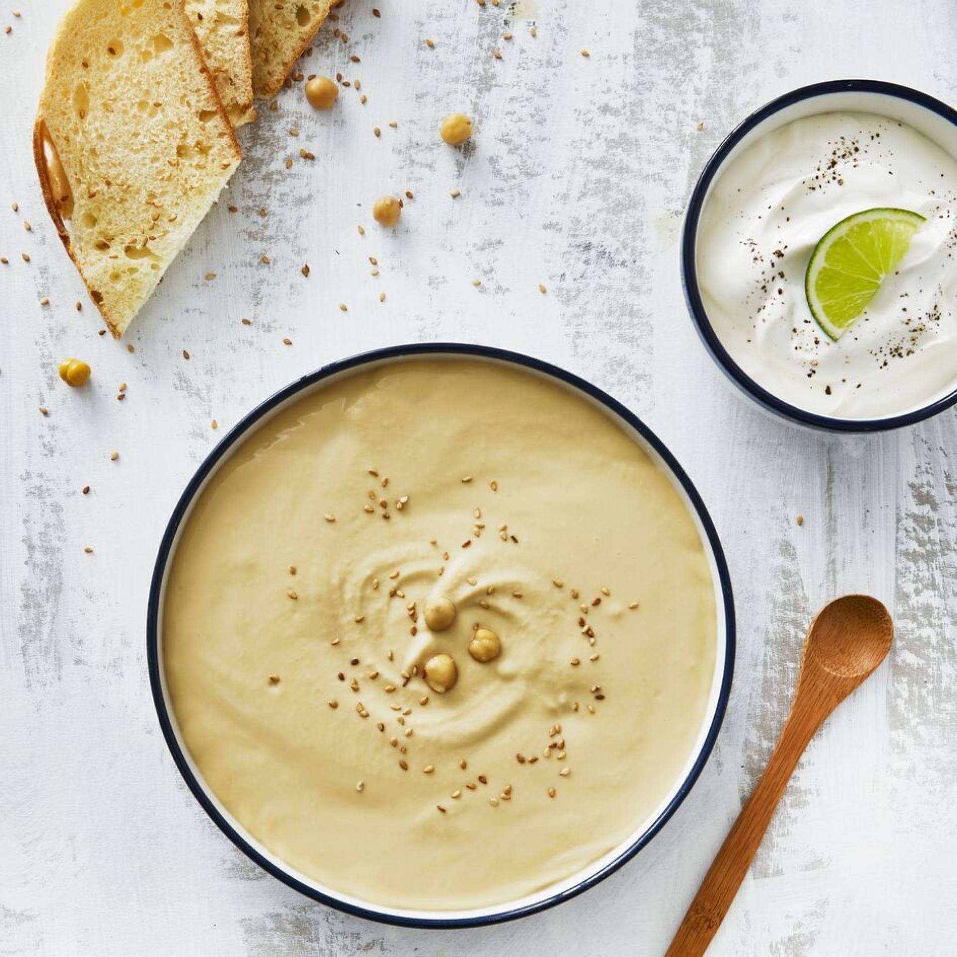 Crema de garbanzos con yogur - Receta Blendforce Cook | Moulinex