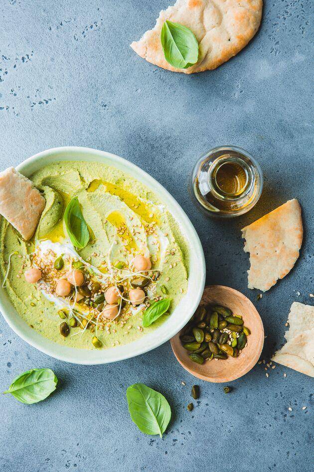 Humus verde con espinacas y menta - Receta Perfectmix + | Moulinex