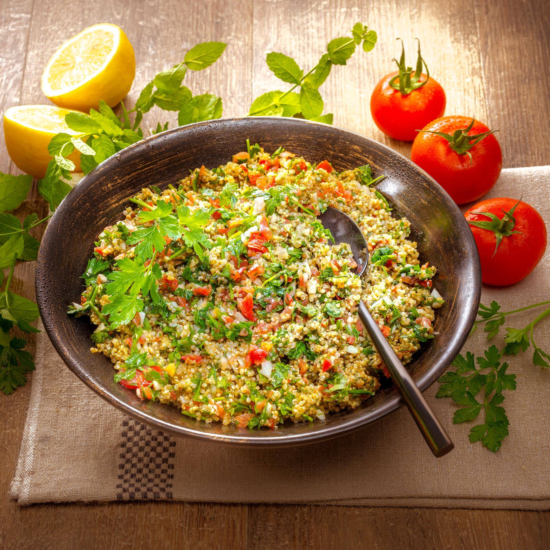 Tabulé verde con quinua - Receta Companion Connect | Moulinex