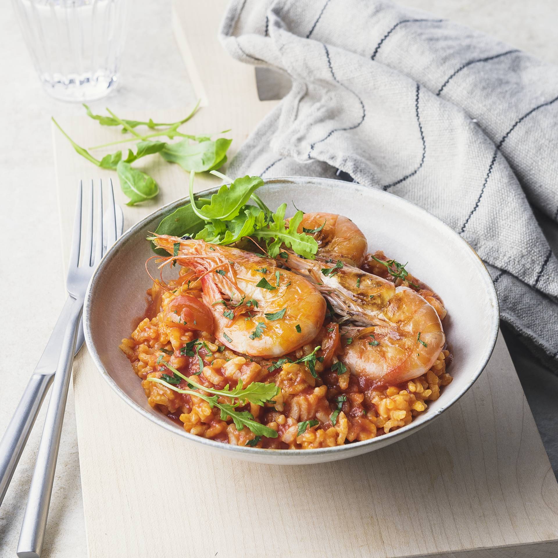 Arroz con tomate y langostinos - Receta Cookeo | Moulinex