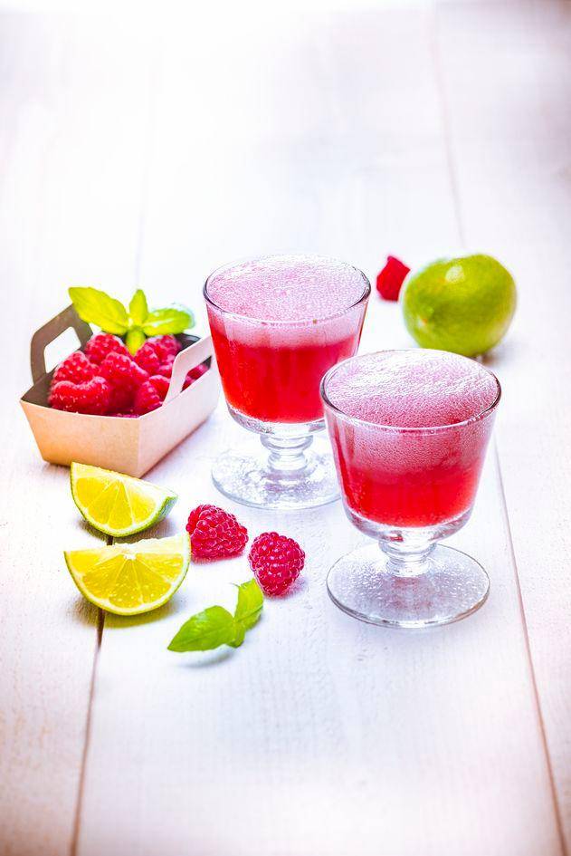 Cóctel de limonada y frambuesa - Receta Blend up | Moulinex