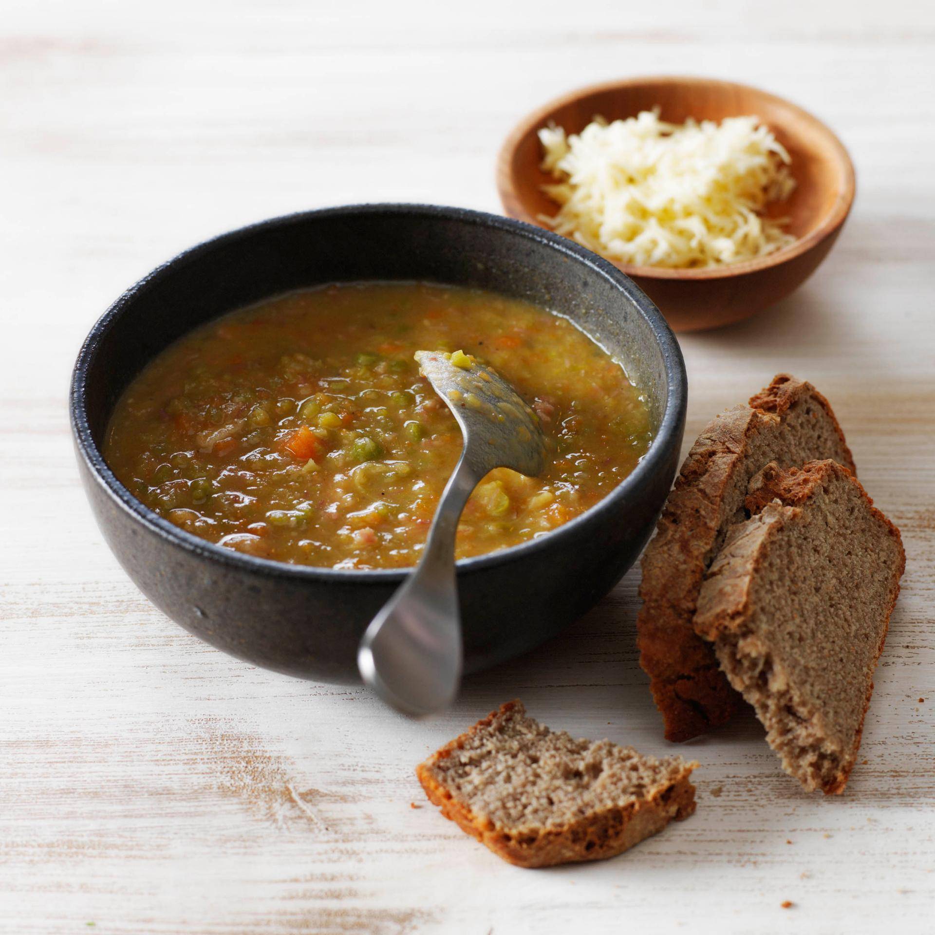 Crema de guisantes y chorizo - Receta Companion | Moulinex