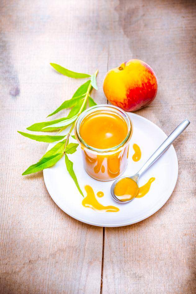 Coulis de melocotón con verbena - Receta Perfectmix Cook | Moulinex