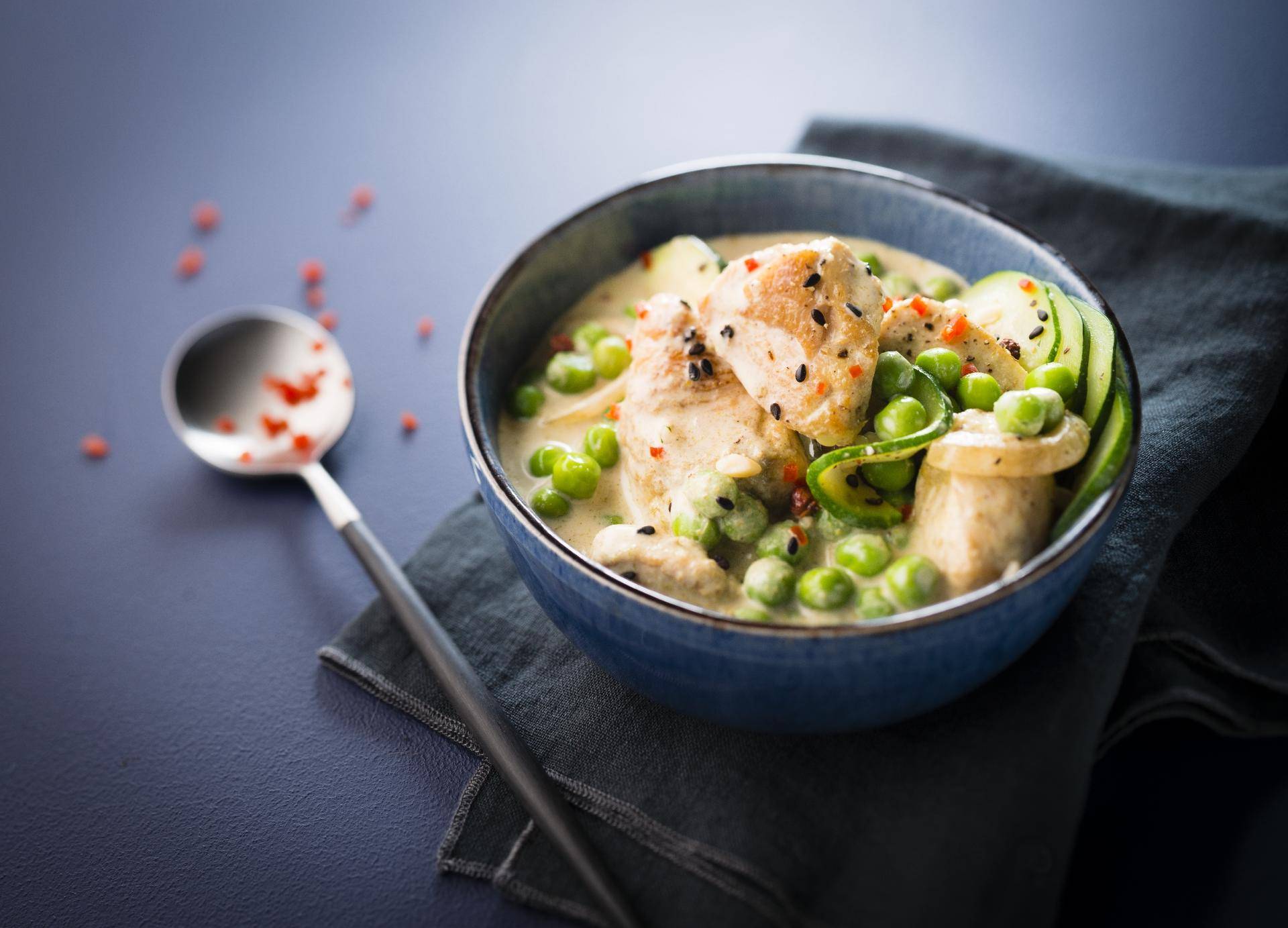 Pollo al curry verde - Receta Cookeo | Moulinex