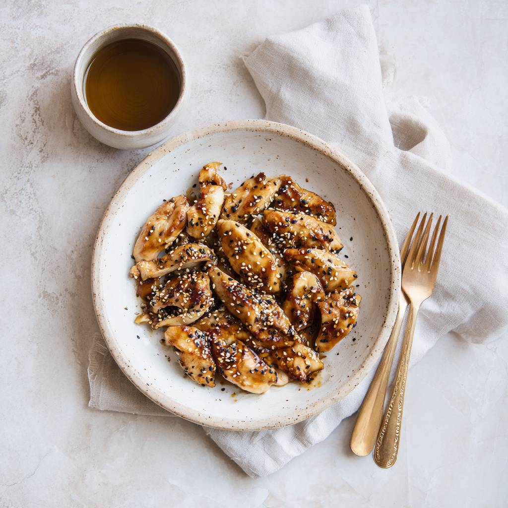 Marinado de salsa de soja, jengibre y sésamo para pollo - Receta Easy Fry Max | Moulinex