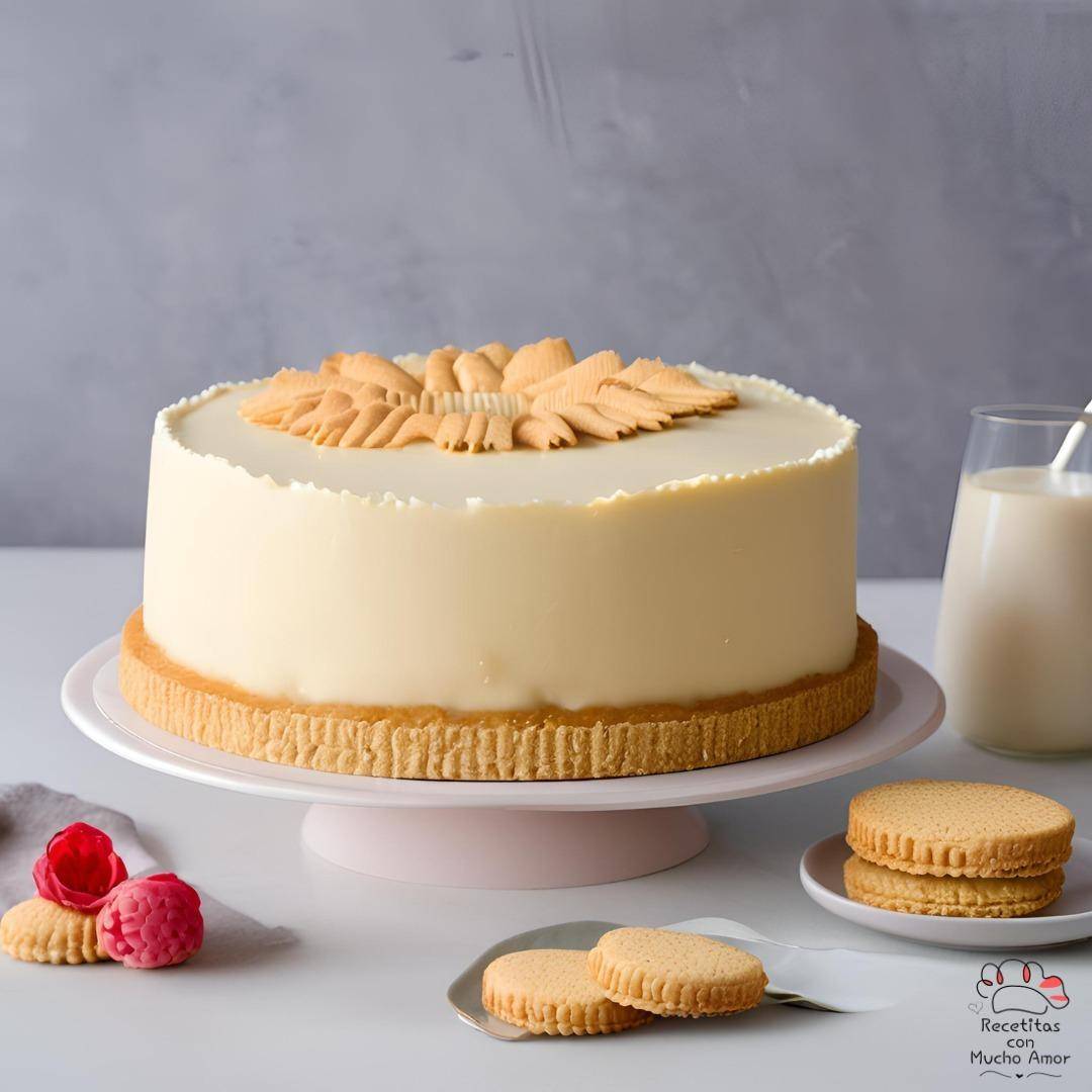 Tarta semifría de nata portuguesa - Receta Companion Connect XL | Moulinex