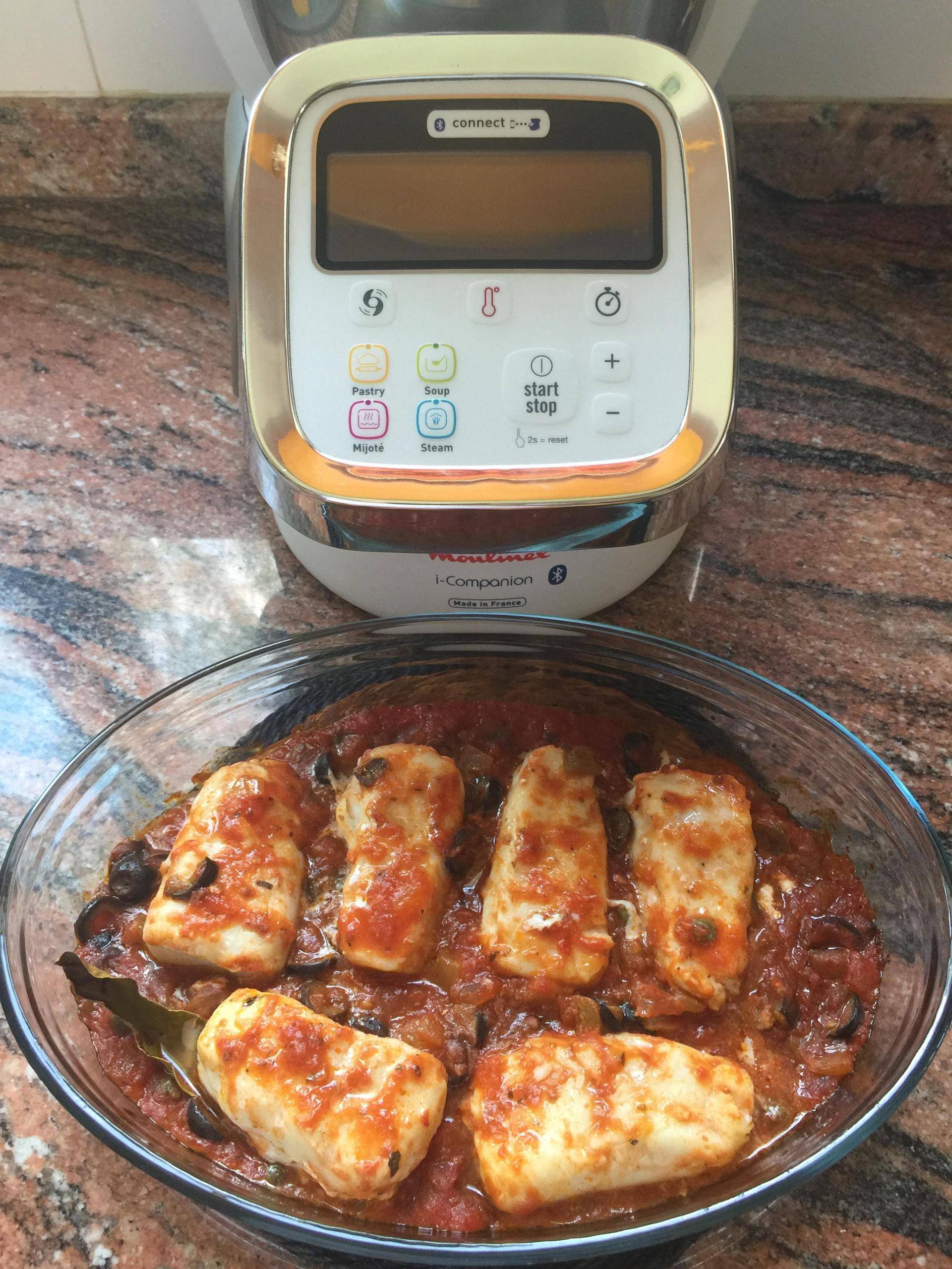 MERLUZA MEDITERRÁNEA - Receta Companion Connect | Moulinex