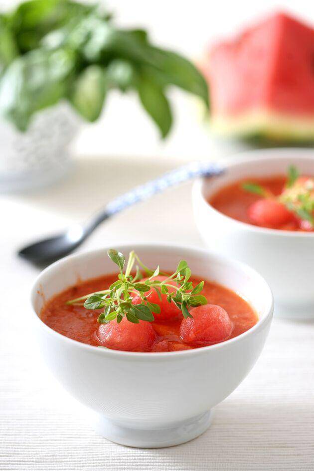 Sopa helada de sandía - Receta Perfectmix + | Moulinex