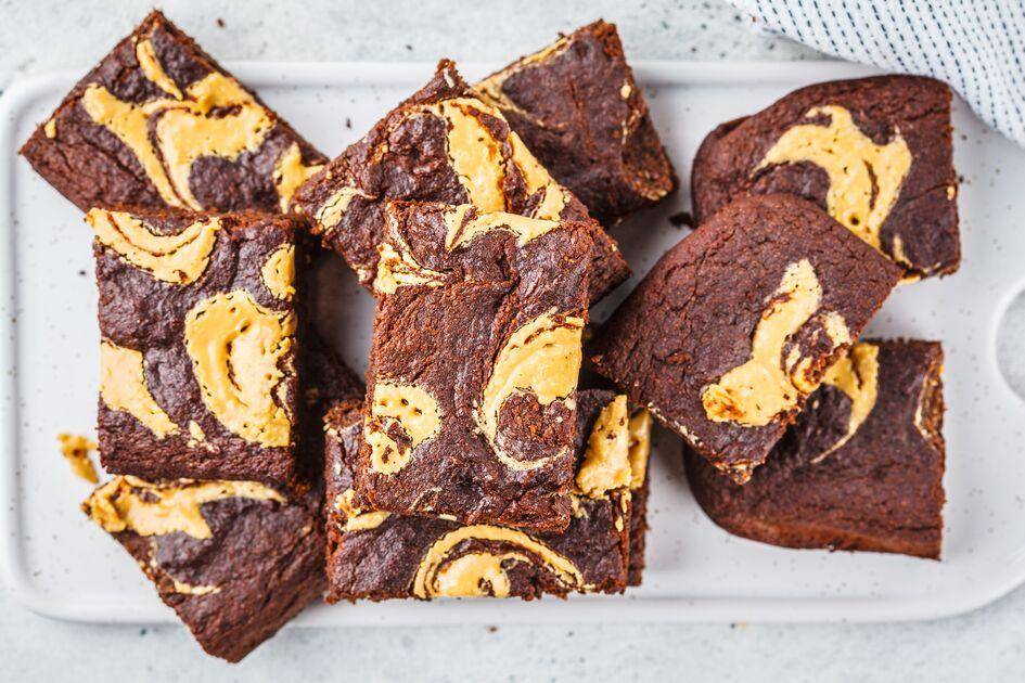 Brownie marmolado con crema de cacahuate - Receta Perfectmix Cook | Moulinex