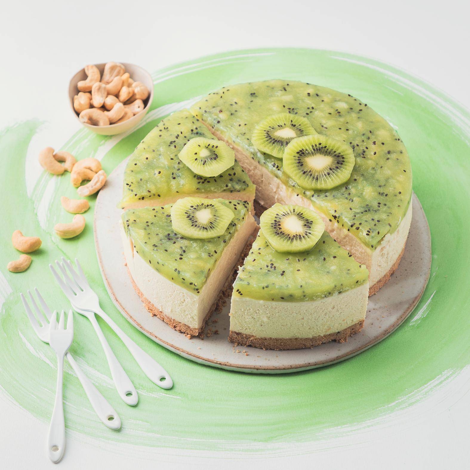Cheesecake de kiwi - Receta undefined | Moulinex