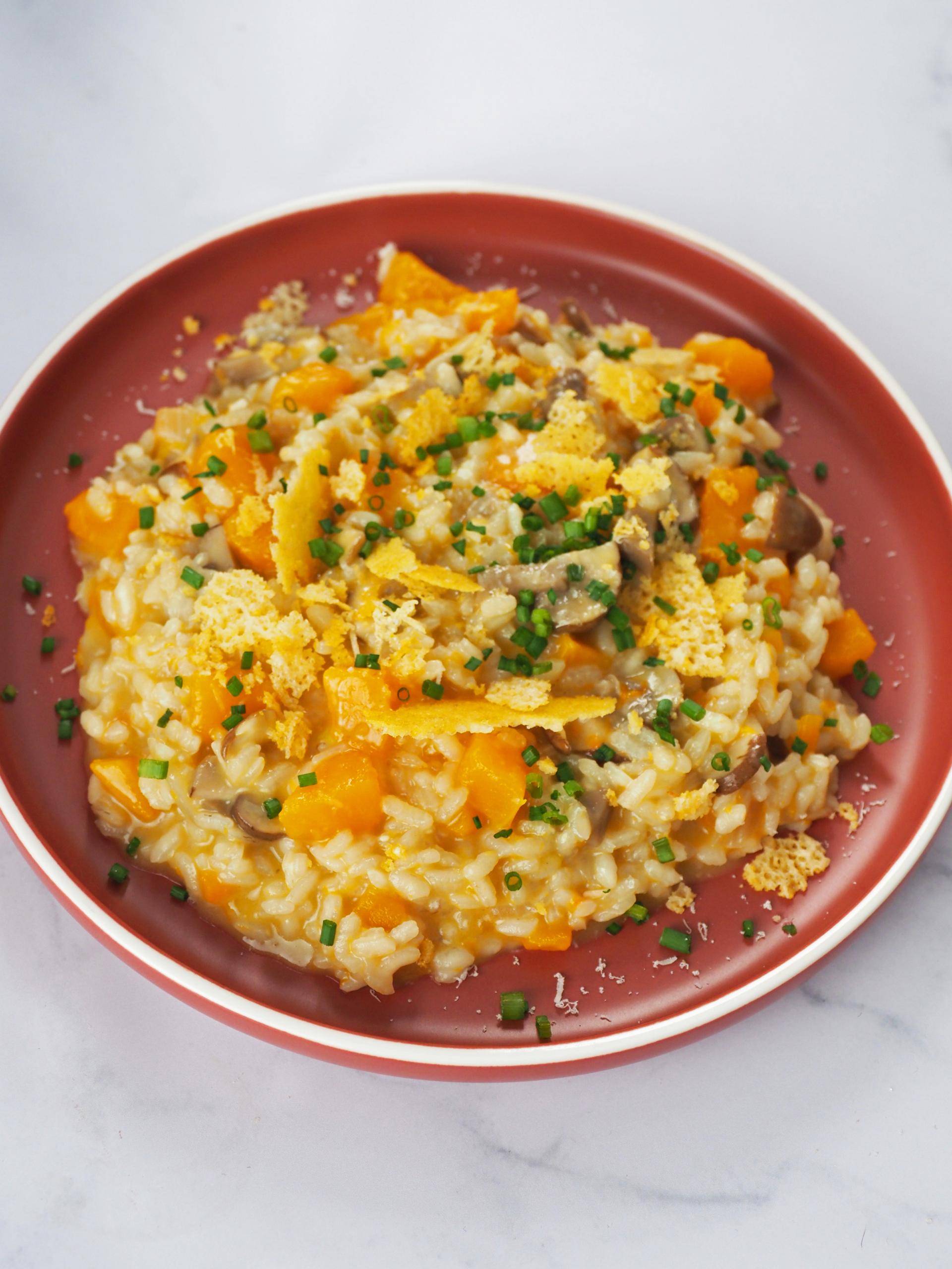 Risotto de calabaza y setas Realfooding - Receta Dual EasyFry | Moulinex