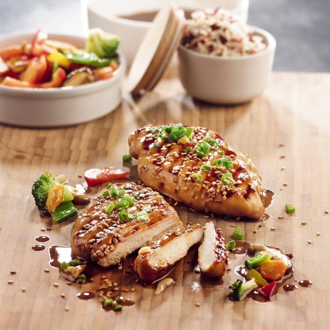 Filete de pollo con salsa de miel y hoisin - Receta undefined | Moulinex