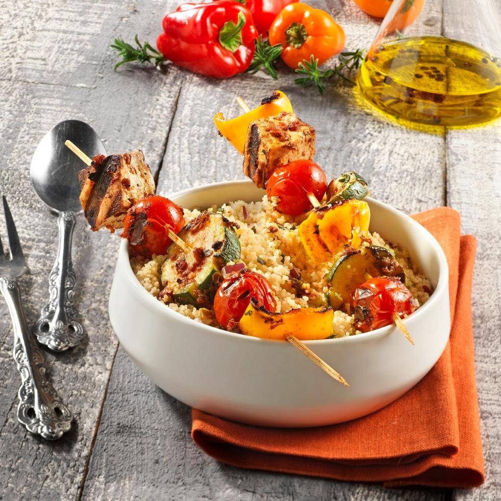 Brochetas de tomate y tofu con vinagre balsámico - Receta undefined | Moulinex