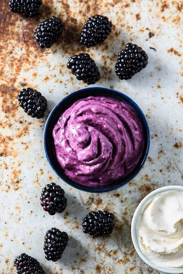 Sorbete de moras y mascarpone - Receta Perfectmix + | Moulinex