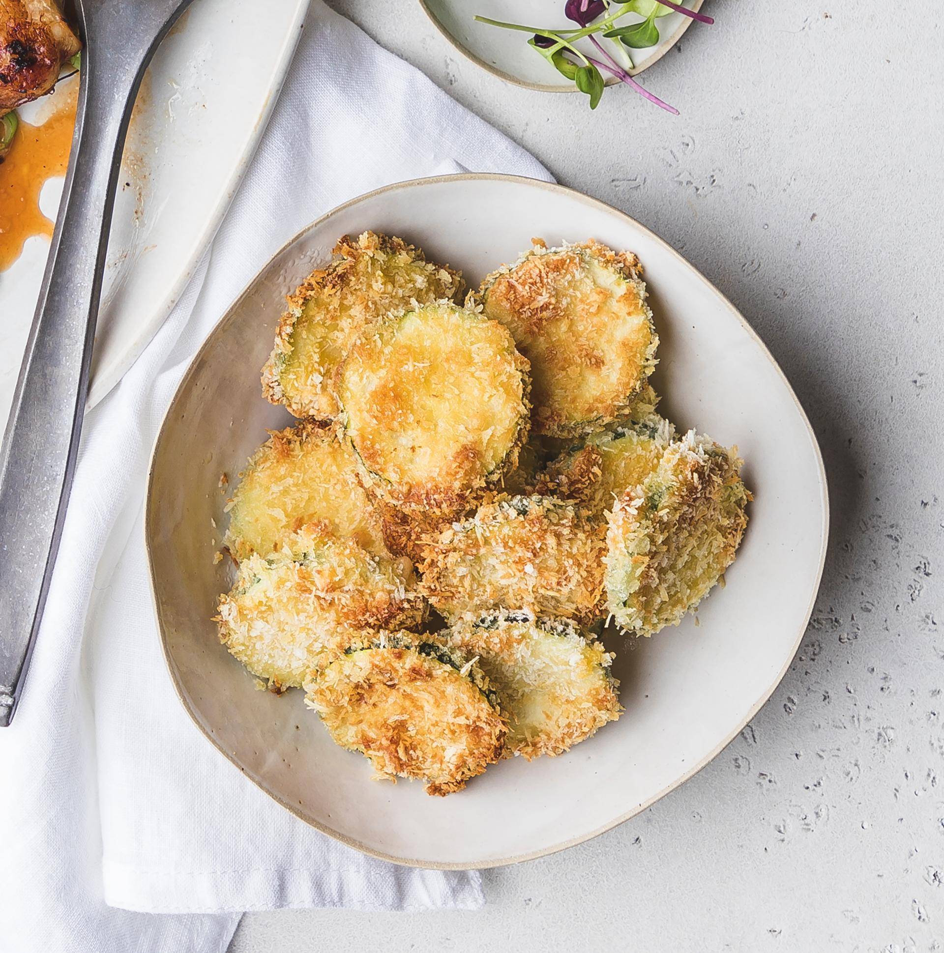 Crujientes de calabacín empanados - Receta Multifunction Airfryer Oven Digital | Moulinex