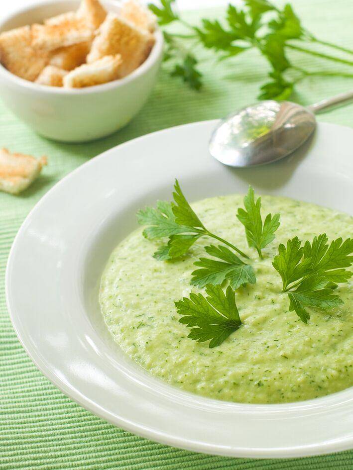 Gazpacho de calabacín y espinacas - Receta Perfectmix + | Moulinex
