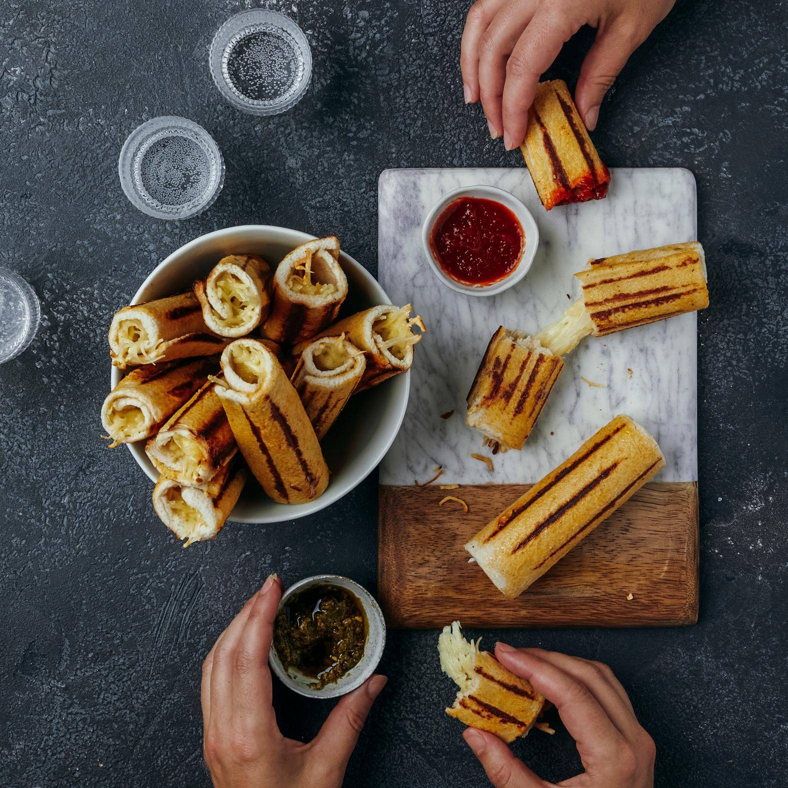 Rollitos de queso a la plancha - Receta OptiGrill 2in1 | Moulinex