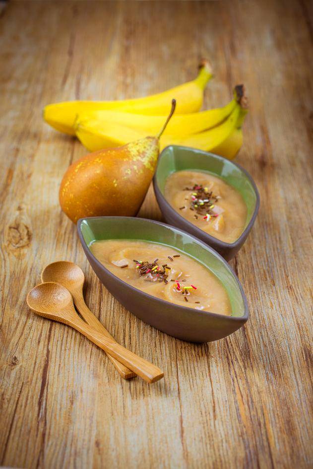 Compota de pera y plátano - Receta Perfectmix Cook | Moulinex