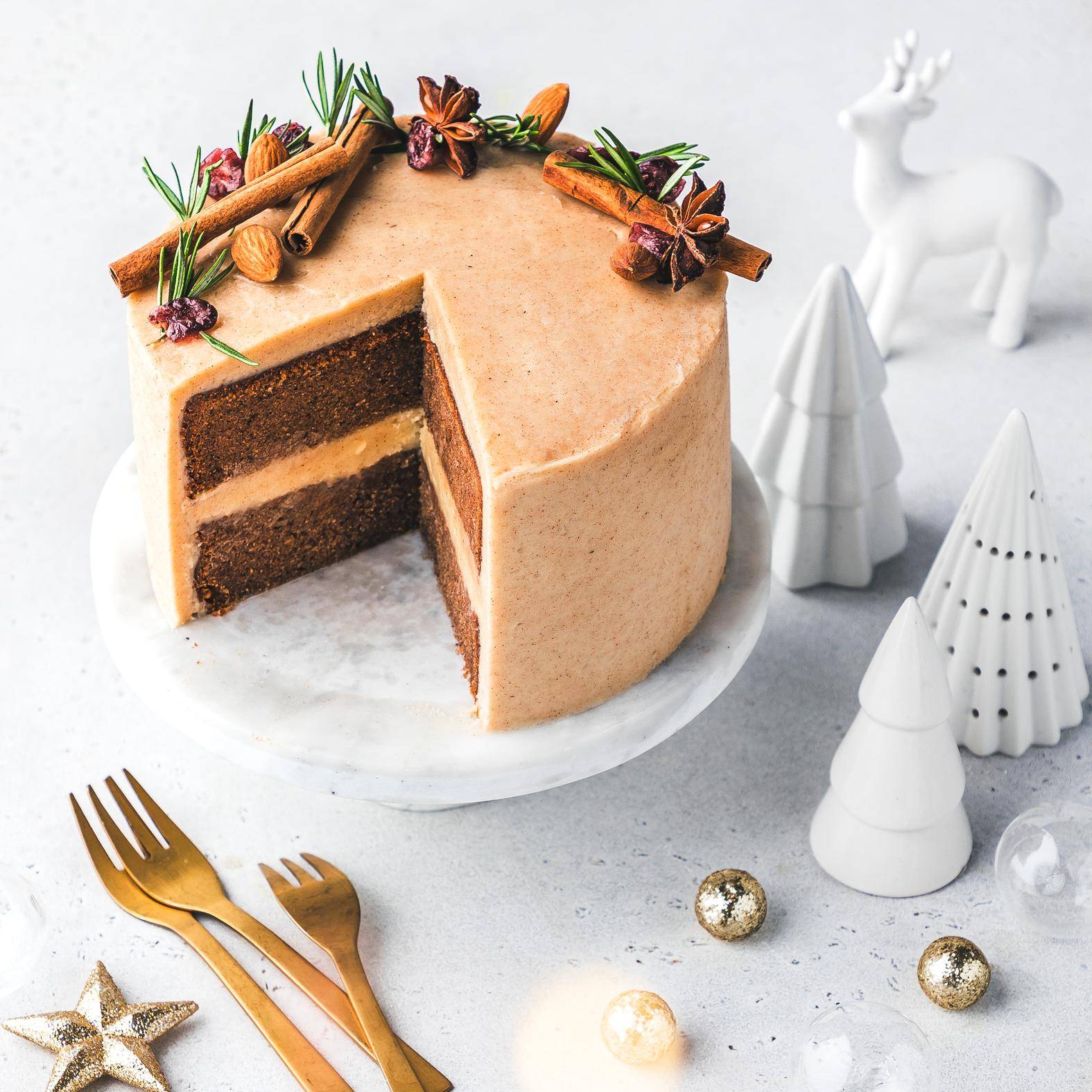 Pastel de jengibre navideño - Receta Companion | Moulinex