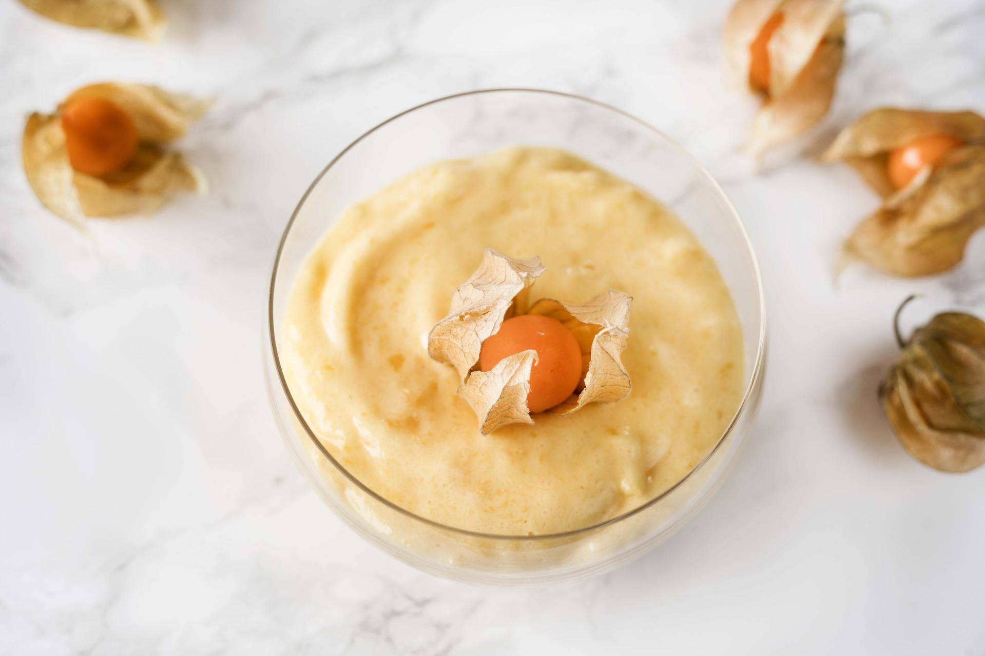 Mousse ligera de mango - Receta Companion | Moulinex