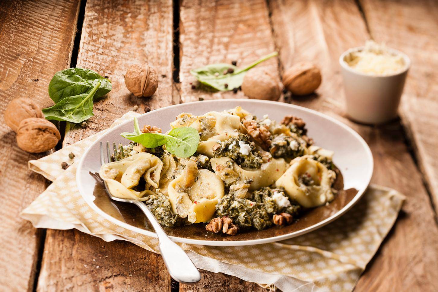 Tortellini de espinacas y ricotta - Receta Cookeo | Moulinex