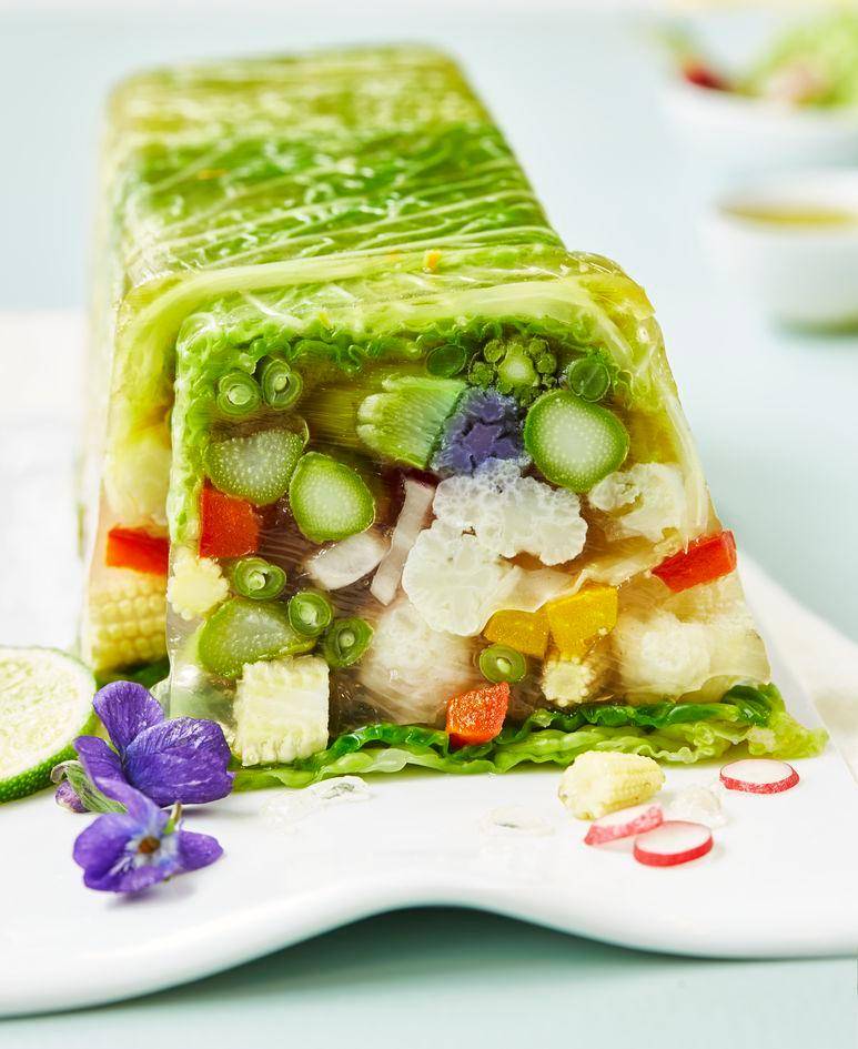 Terrina de salmón con verduras de primavera - Receta Perfectmix Cook | Moulinex