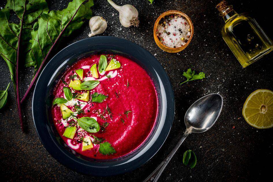 Gazpacho de remolacha y albahaca fresca - Receta Perfectmix + | Moulinex