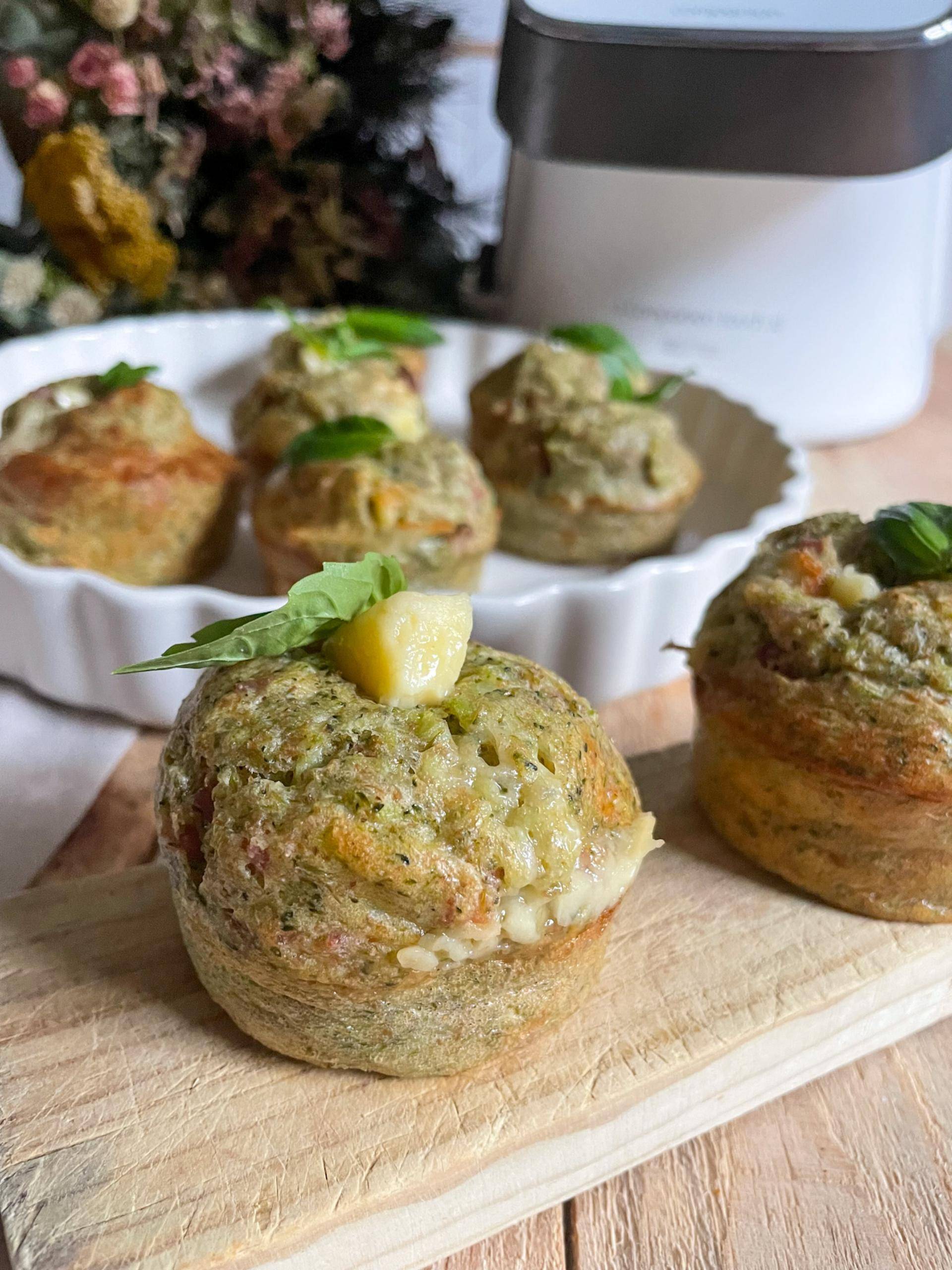 Muffins de brócoli de Cenas para peques - Receta Companion Connect XL | Moulinex