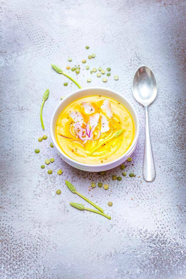 Sopa de guisantes, tupinambos y eglefino - Receta Perfectmix Cook | Moulinex