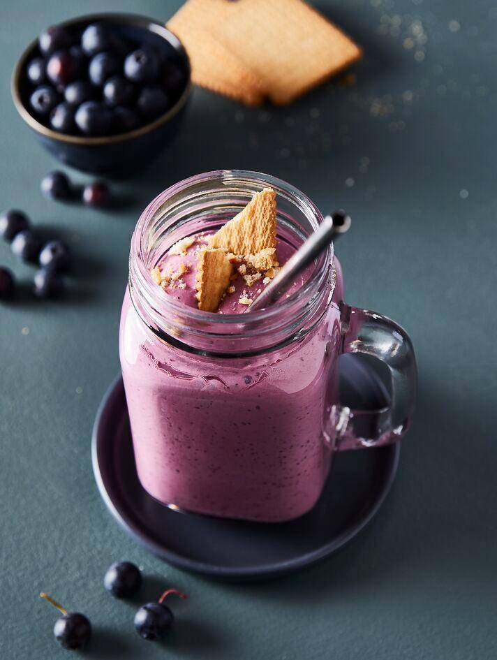 Smoothie de tarta de queso y arándanos - Receta Perfectmix + | Moulinex