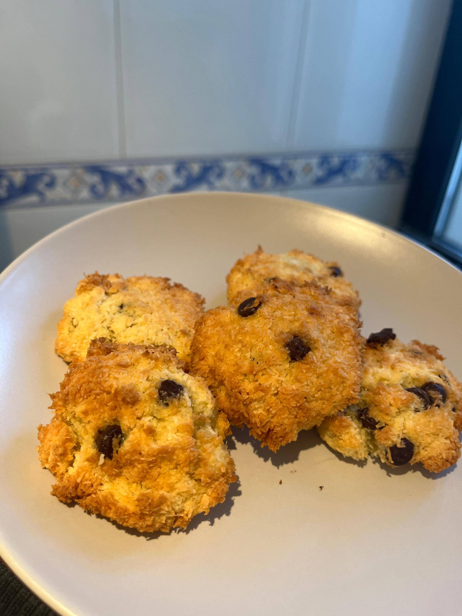 Galletas de coco y chocolate sin harina - Receta EASY FRY & GRILL 2 in 1 XXL | Moulinex